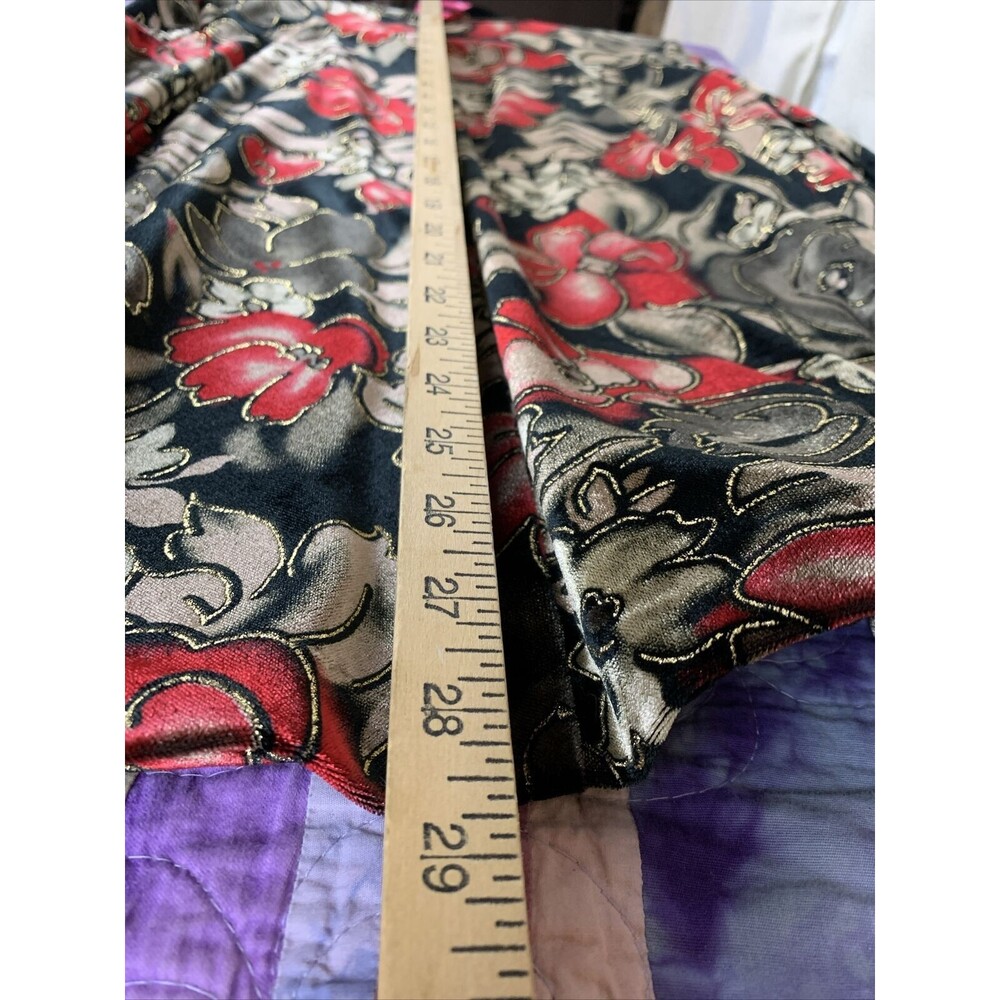 Willow Ridge Women's Small Red And Black Floral Poly Spandex Blend Blazer Jacket - Picture 8 of 8